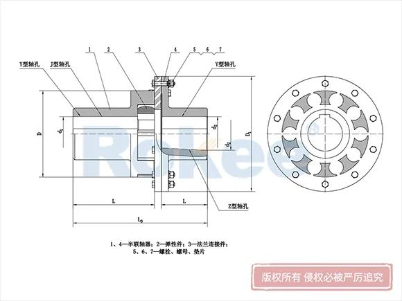 LMD(MLZ)型單法蘭梅花聯(lián)軸器