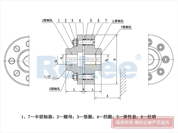 LT(TL)型彈性套柱銷聯(lián)軸器