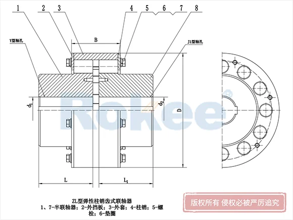 LZ(ZL)型彈性柱銷齒式聯(lián)軸器