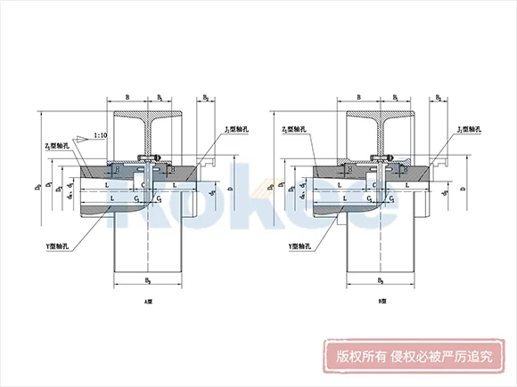 NGCL型帶制動(dòng)輪鼓形齒式聯(lián)軸器